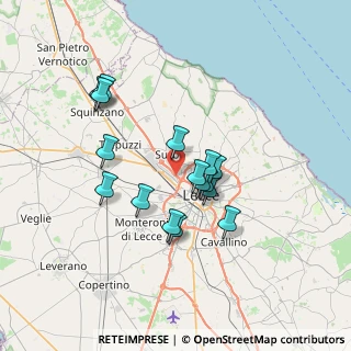 Mappa SS 613 Lecce Surbo Km 32, 73100 Zona , Italia (6.36313)
