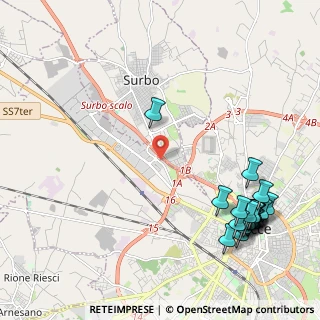 Mappa SS 613 Lecce Surbo Km 32, 73100 Zona , Italia (3.1155)