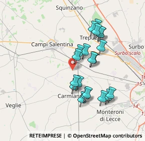 Mappa Via Novoli, 73041 Novoli LE, Italia (3.506)