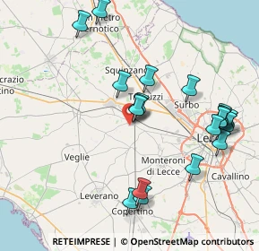 Mappa Via Novoli, 73041 Novoli LE, Italia (9.1055)