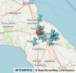 Mappa Via Novoli, 73041 Novoli LE, Italia (8.54167)