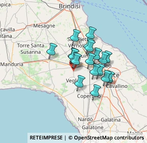 Mappa Via SP per Veglie km 0, 73015 Salice salentino LE, Italia (9.94632)