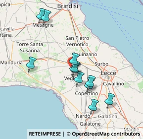 Mappa Via SP per Veglie km 0, 73015 Salice salentino LE, Italia (14.61818)