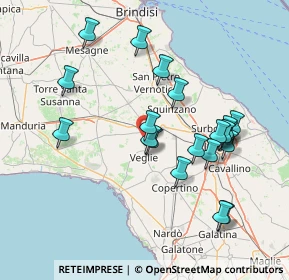 Mappa Via SP per Veglie km 0, 73015 Salice salentino LE, Italia (16.145)