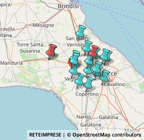 Mappa Via SP per Veglie km 0, 73015 Salice salentino LE, Italia (9.79222)