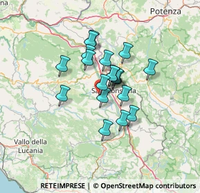 Mappa Via Sant'Agostino, 84039 Teggiano SA, Italia (9.8865)