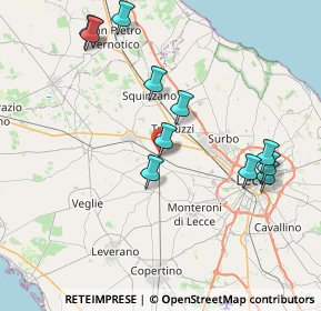 Mappa Via Fratelli Rosselli, 73051 Novoli LE, Italia (8.77727)