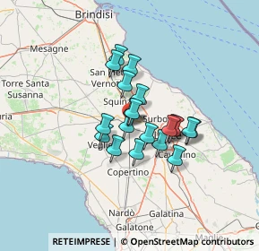 Mappa Via Fratelli Rosselli, 73051 Novoli LE, Italia (9.7535)