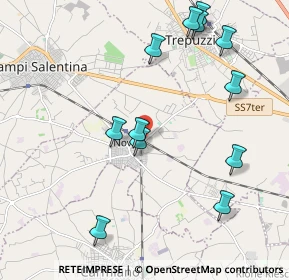 Mappa Via Fratelli Rosselli, 73051 Novoli LE, Italia (2.44833)