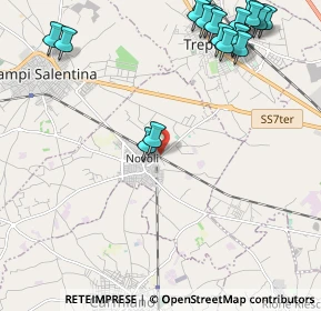Mappa Via Fratelli Rosselli, 73051 Novoli LE, Italia (3.11684)