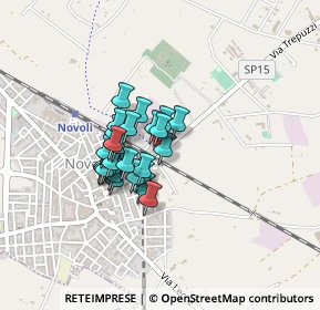 Mappa Via Fratelli Rosselli, 73051 Novoli LE, Italia (0.3)