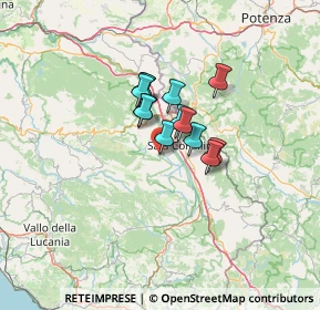 Mappa Parco Nazionale del Cilento, 84039 Teggiano SA, Italia (8.32923)