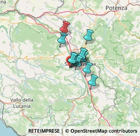 Mappa Via Vincenzo Dono, 84039 Teggiano SA, Italia (6.855)