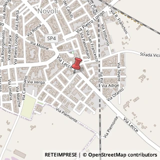 Mappa Via Luigi Madaro, 63, 73051 Carmiano, Lecce (Puglia)
