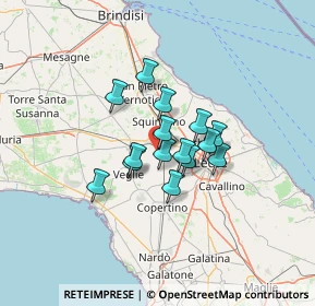 Mappa Via Veglie sn, 73051 Novoli LE, Italia (9.222)