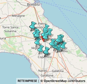 Mappa Via Veglie sn, 73051 Novoli LE, Italia (9.105)