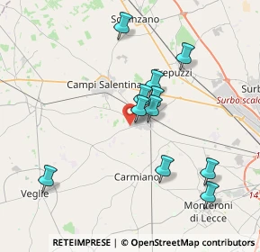 Mappa Via Veglie sn, 73051 Novoli LE, Italia (3.76182)