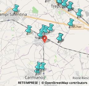 Mappa Via Tevere, 73051 Novoli LE, Italia (2.668)