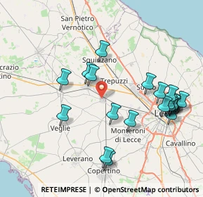 Mappa Via Redipuglia, 73051 Novoli LE, Italia (9.158)