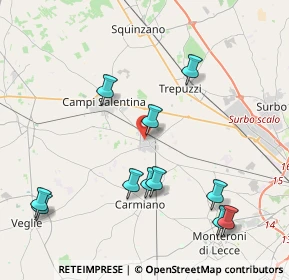 Mappa Via Redipuglia, 73051 Novoli LE, Italia (4.88818)