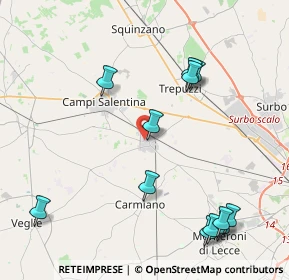 Mappa Via Redipuglia, 73051 Novoli LE, Italia (5.25083)