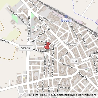 Mappa Via Redipuglia, 1, 73051 Novoli, Lecce (Puglia)