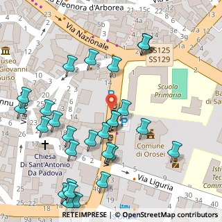 Mappa Via Santa Veronica, 08028 Orosei NU, Italia (0.08214)