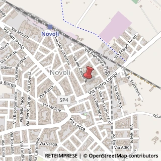 Mappa Via XXV Luglio, 5, 73051 Novoli, Lecce (Puglia)