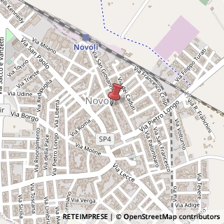 Mappa Via Umberto Iᵒ, 63, 73051 Novoli, Lecce (Puglia)