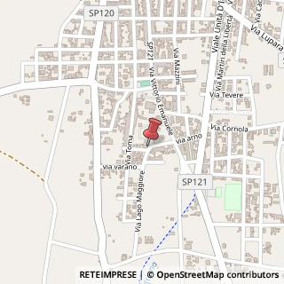 Mappa Via Arno, 4, 74026 Pulsano, Taranto (Puglia)