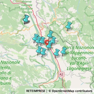 Mappa Via Provinciale del Corticato, 84036 Sala Consilina SA, Italia (6.33)
