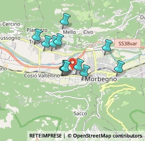 Mappa Via Singella, 23013 Cosio Valtellino SO, Italia (1.36833)