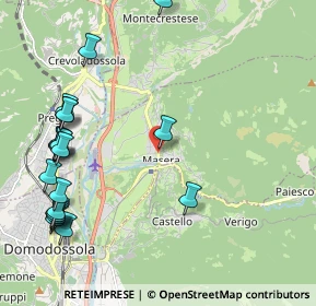 Mappa Frazione Casa del Secco, 28855 Masera VB, Italia (2.634)