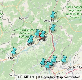 Mappa Via Maraga, 32100 Belluno BL, Italia (14.16308)