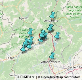 Mappa Via Maraga, 32100 Belluno BL, Italia (8.88947)