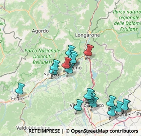 Mappa Via Maraga, 32100 Belluno BL, Italia (15.93316)