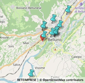 Mappa Via Maraga, 32100 Belluno BL, Italia (1.51455)