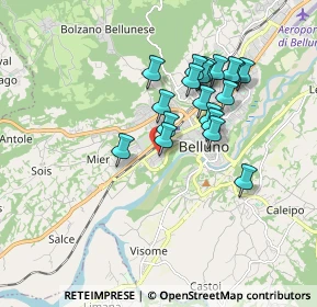 Mappa Via Maraga, 32100 Belluno BL, Italia (1.47632)