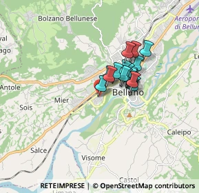 Mappa Via Maraga, 32100 Belluno BL, Italia (1.05722)