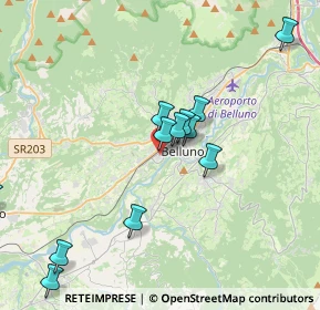 Mappa Via Maraga, 32100 Belluno BL, Italia (3.76667)