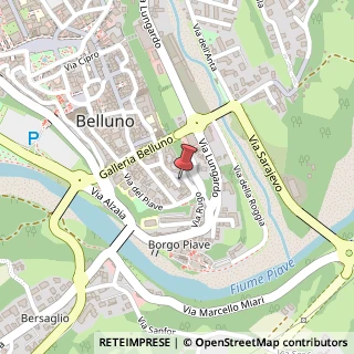Mappa Via Santa Croce, ., 32100 Belluno, Belluno (Veneto)