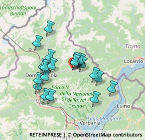 Mappa Via Luigi Cadorna, 28857 Santa Maria Maggiore VB, Italia (11.81)