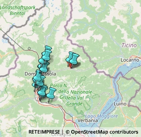 Mappa Via Luigi Cadorna, 28857 Santa Maria Maggiore VB, Italia (13.5965)