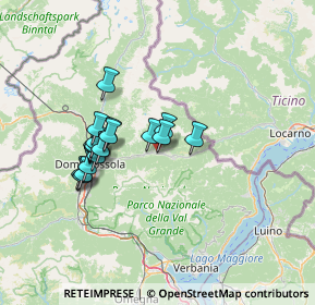 Mappa Via Luigi Cadorna, 28857 Santa Maria Maggiore VB, Italia (11.538)