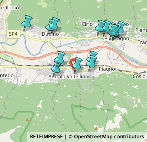 Mappa Via delle Industrie, 23014 Andalo Valtellino SO, Italia (1.85077)