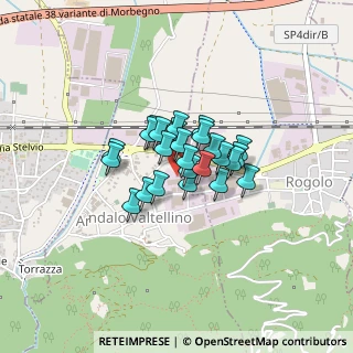 Mappa Via delle Industrie, 23014 Andalo Valtellino SO, Italia (0.228)