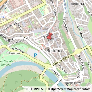 Mappa Piazza Duomo, 37, 32100 Belluno, Belluno (Veneto)
