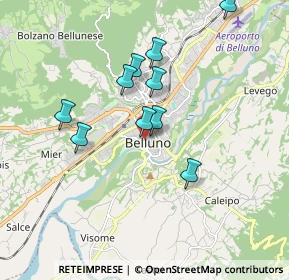 Mappa Scale mobili Lambioi, 32100 Belluno BL, Italia (1.85182)