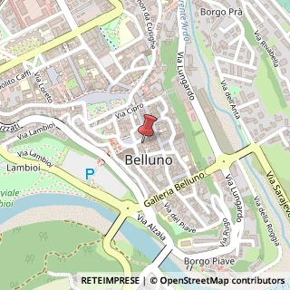 Mappa Via Duomo, 14, 32100 Belluno, Belluno (Veneto)
