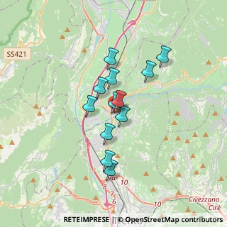 Mappa Via S. Udalrico, 38015 Lavis TN, Italia (2.52667)